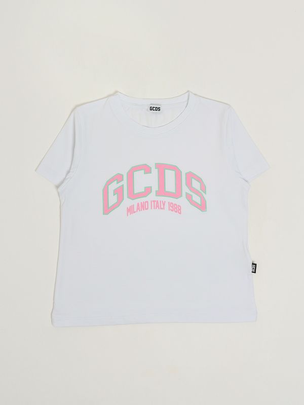 GCDS T-shirt bambina in cotone stretch