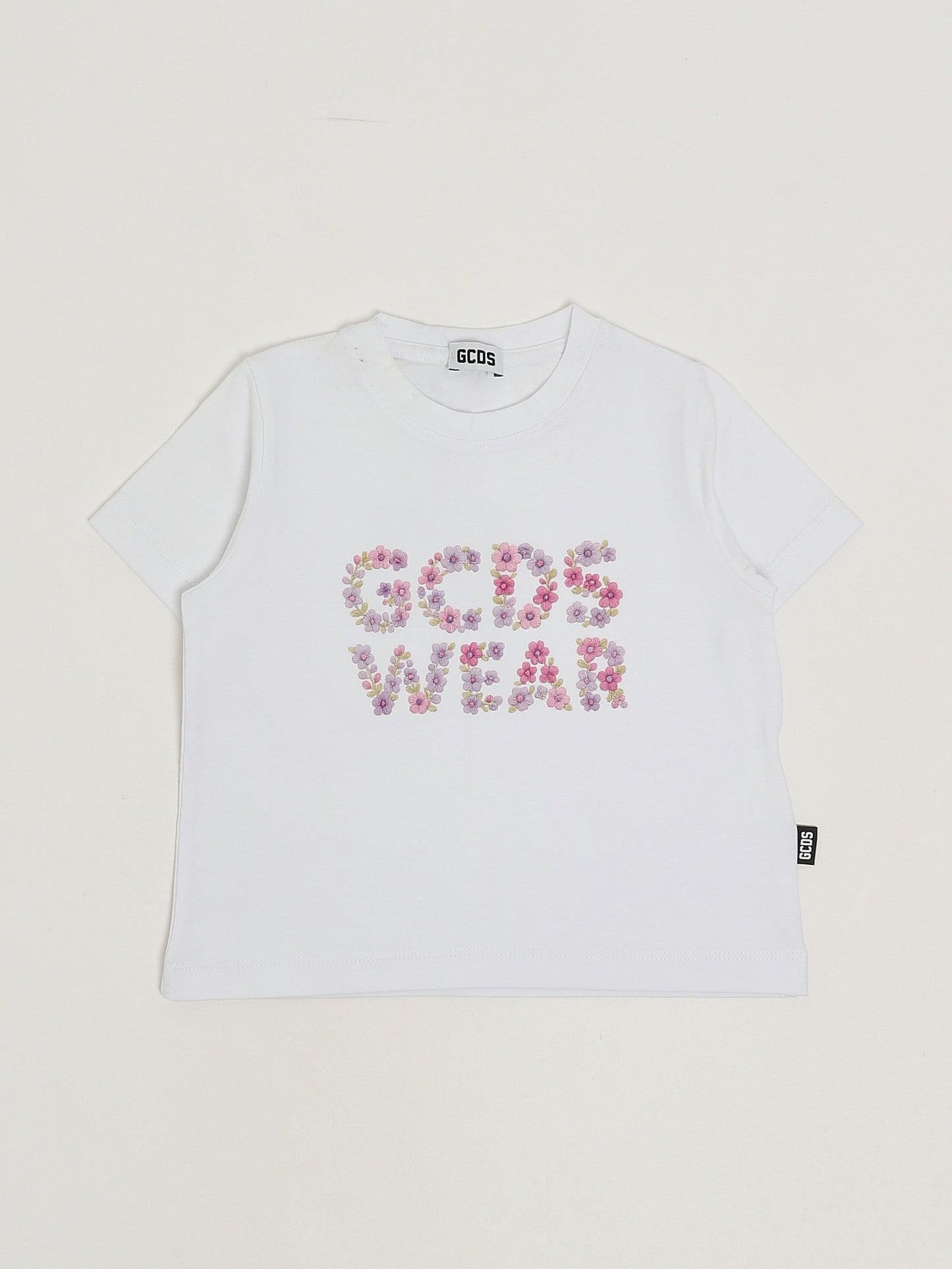 GCDS T-shirt bambina in cotone stretch