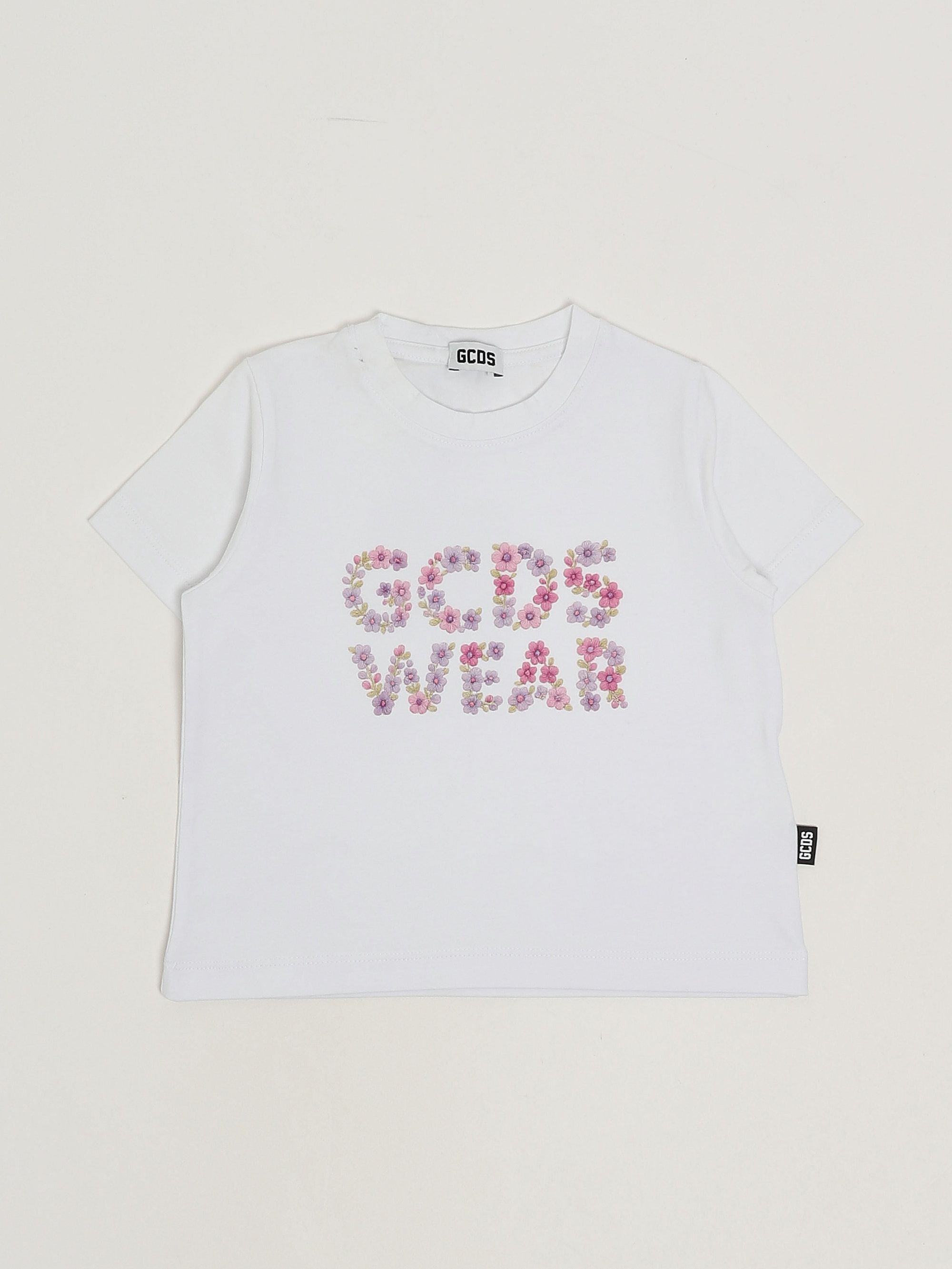 GCDS T-shirt bambina in cotone stretch