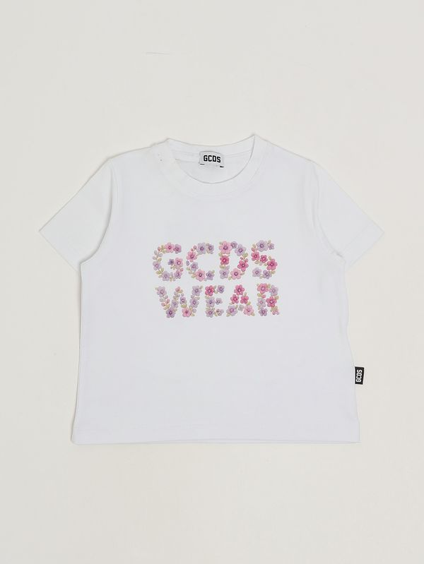 GCDS T-shirt bambina in cotone stretch