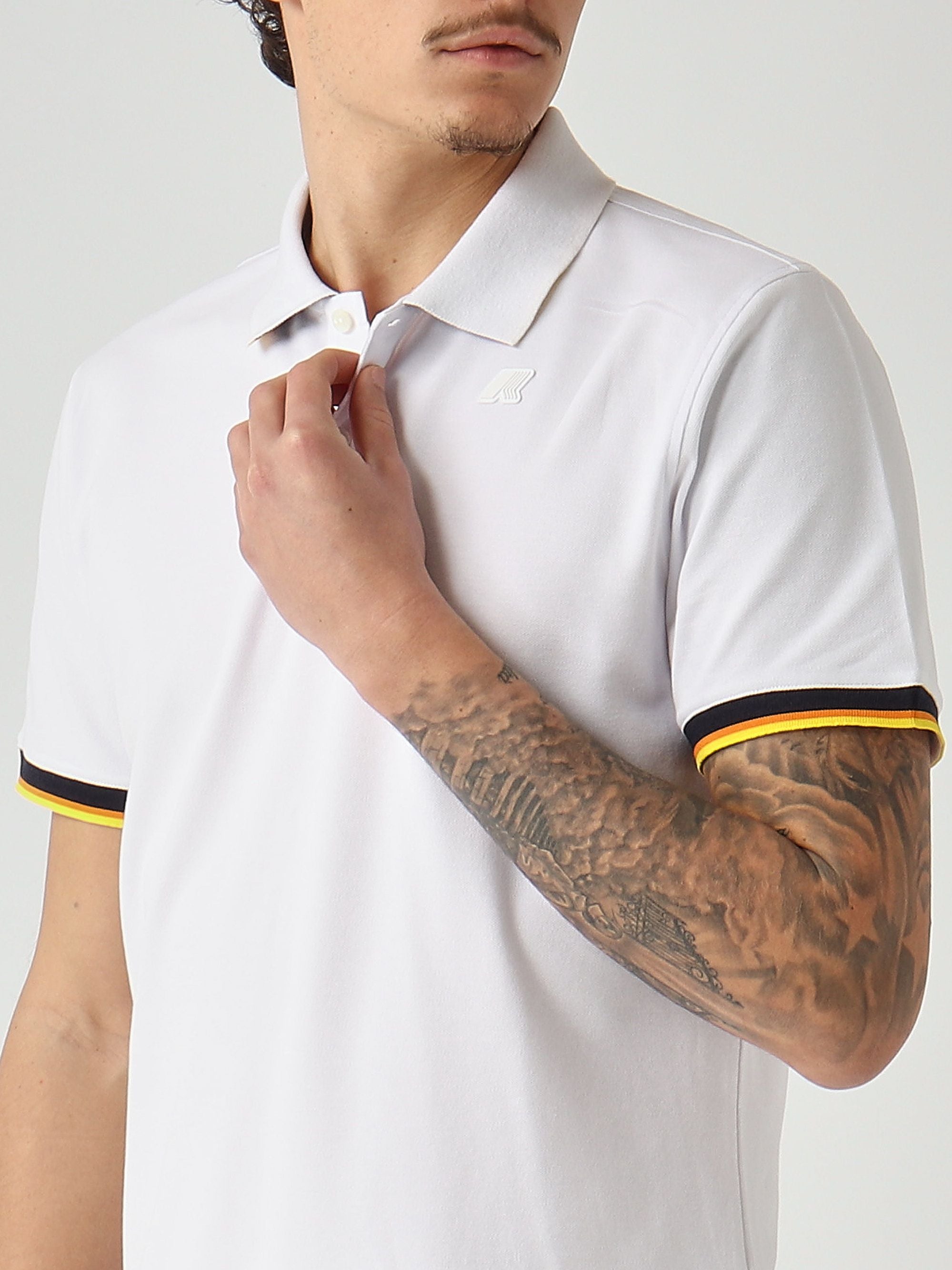 K-Way Polo uomo Vincent in cotone stretch piquè