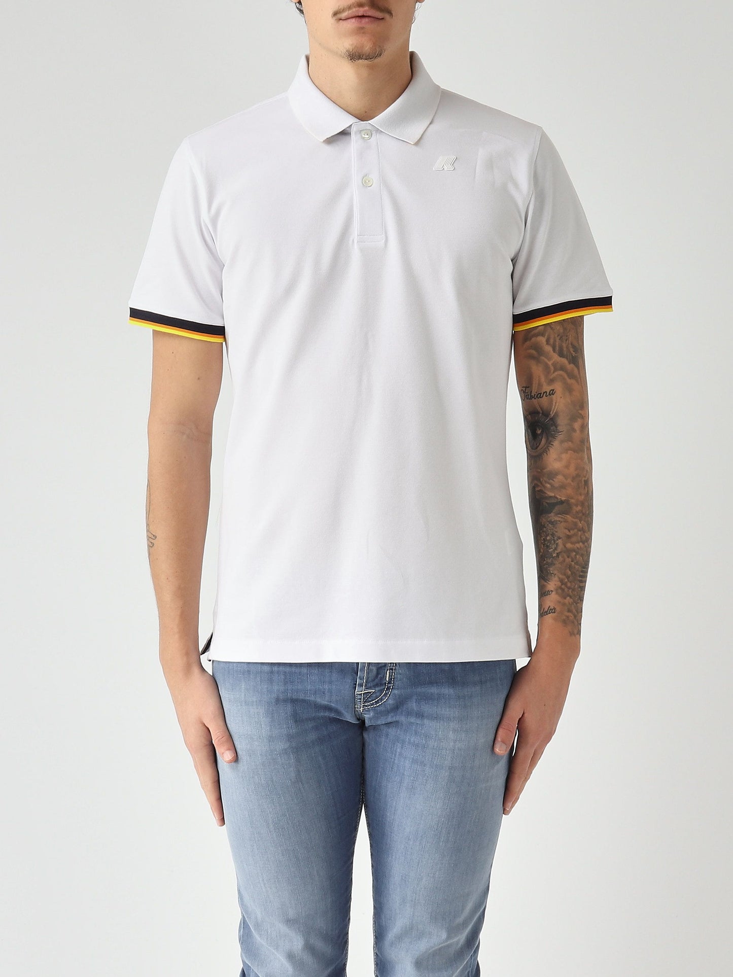 K-Way Polo uomo Vincent in cotone stretch piquè