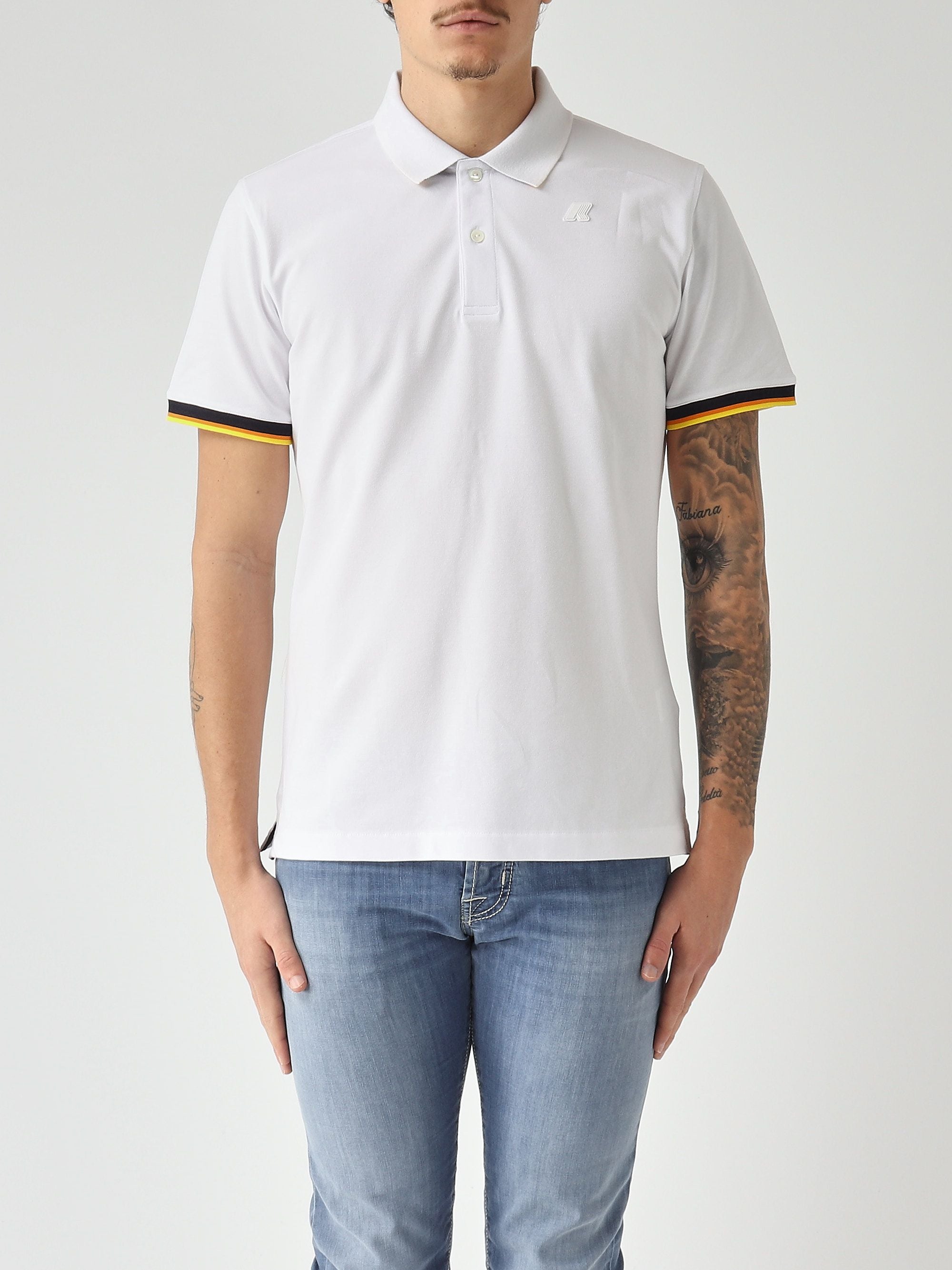K-Way Polo uomo Vincent in cotone stretch piquè