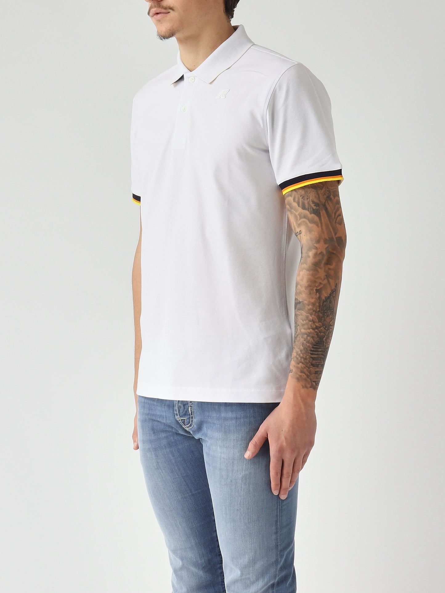 K-Way Polo uomo Vincent in cotone stretch piquè