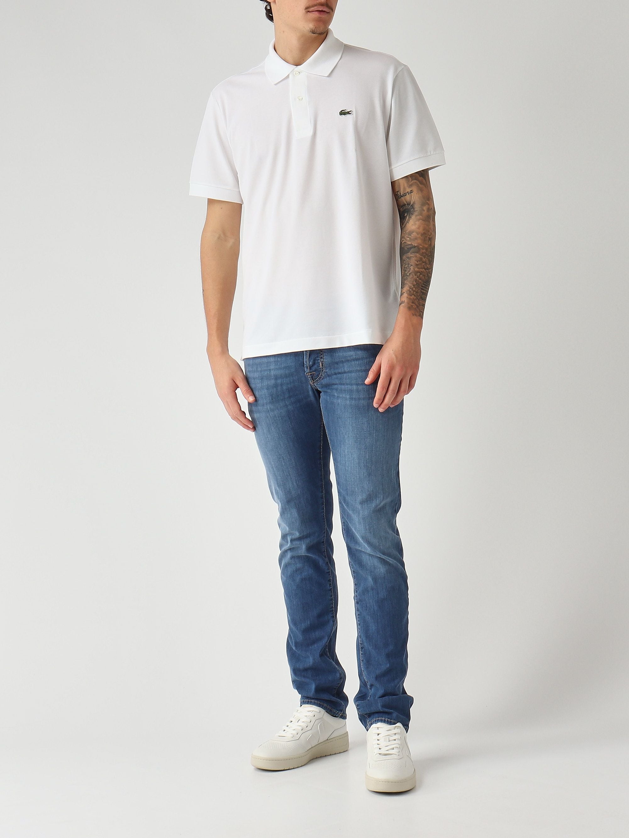 Lacoste Polo uomo L.12.12 in cotone organico stretch ultra leggero