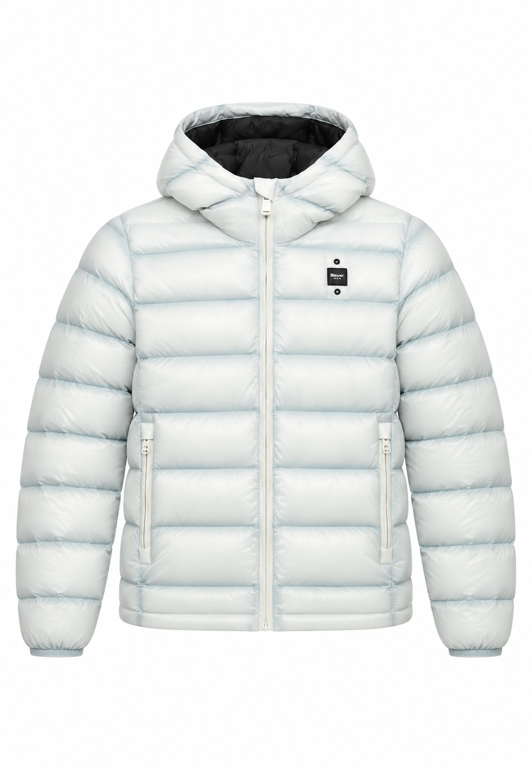 Blauer Giubbotto Bianco Ghiaccio con Cappuccio Bambina