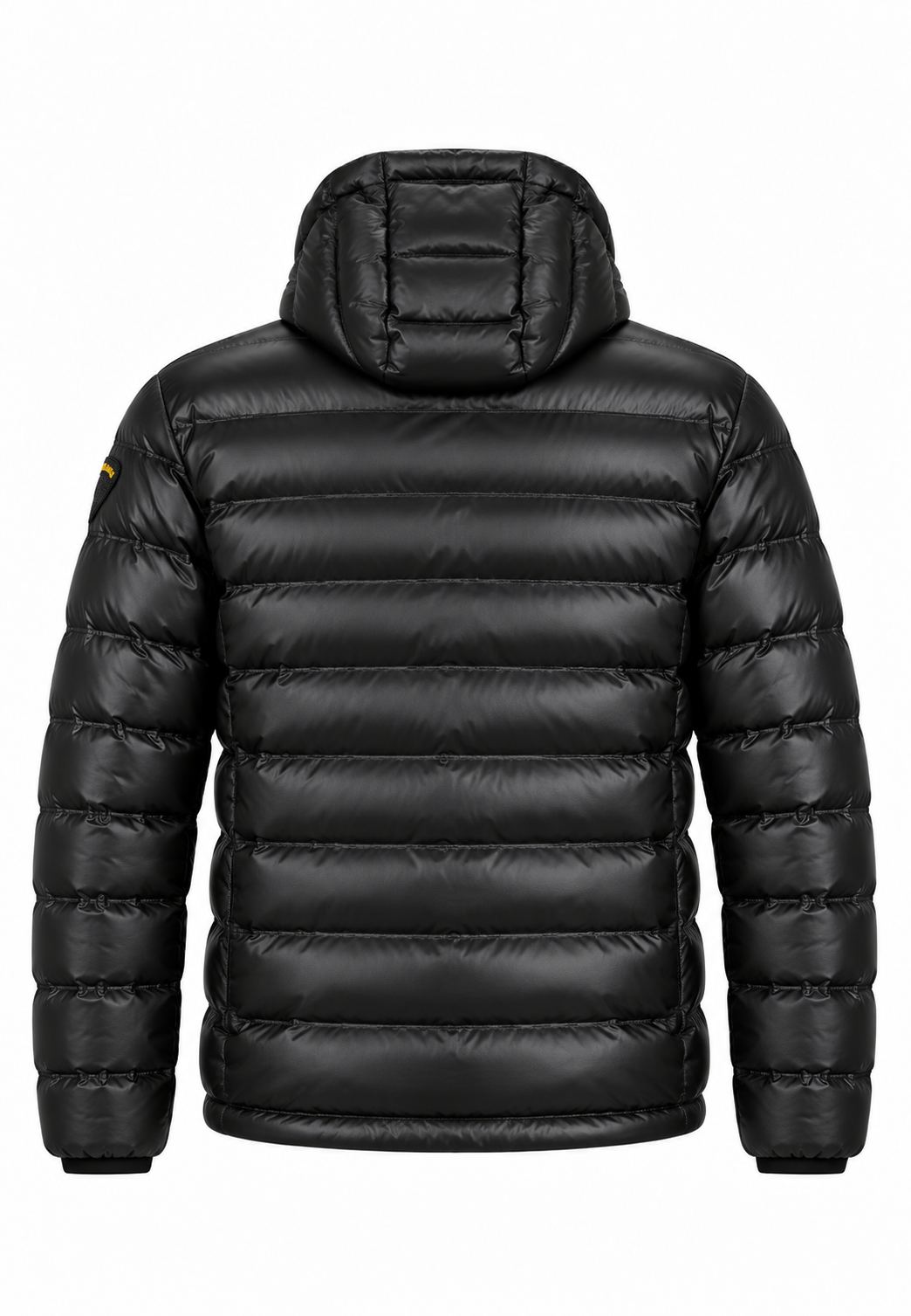 Blauer Giubbotto Nero Imbottito con Cappuccio Bambino retro