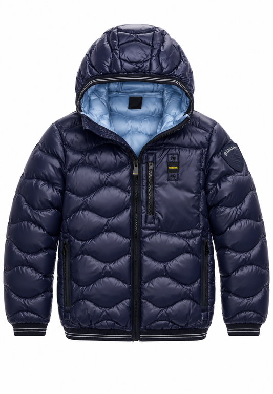 Blauer piumino blu navy bambino fronte