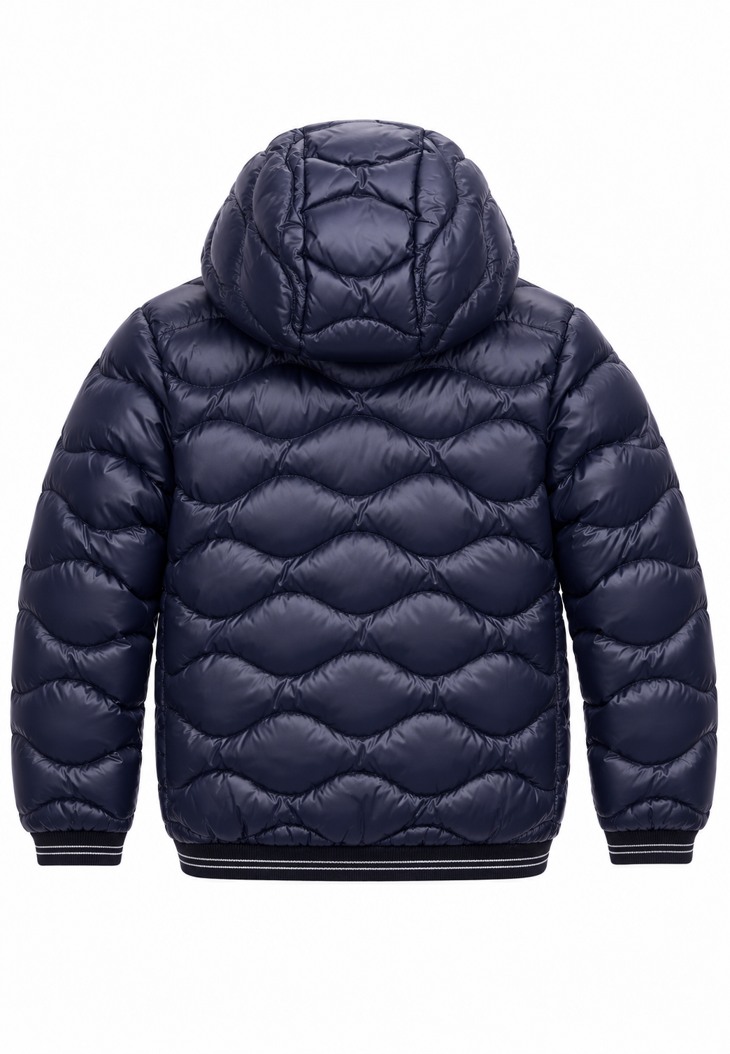Blauer Piumino Blu Navy Trapuntato con Cappuccio Bambino retro