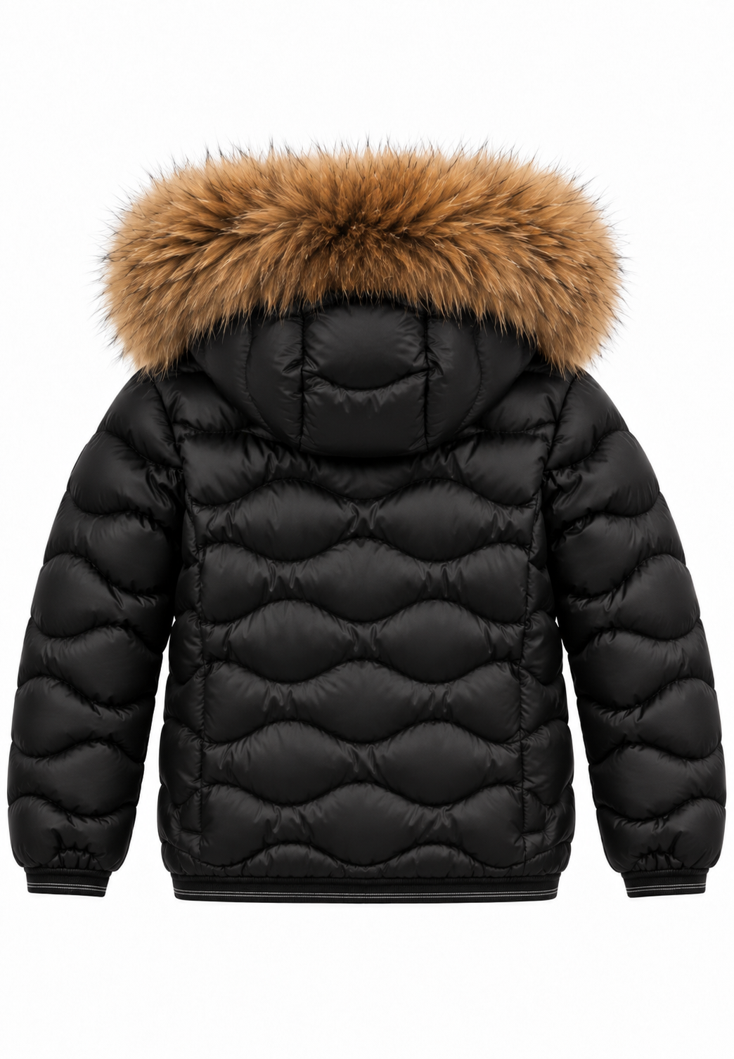 Blauer piumino nero bambina - Retro intero