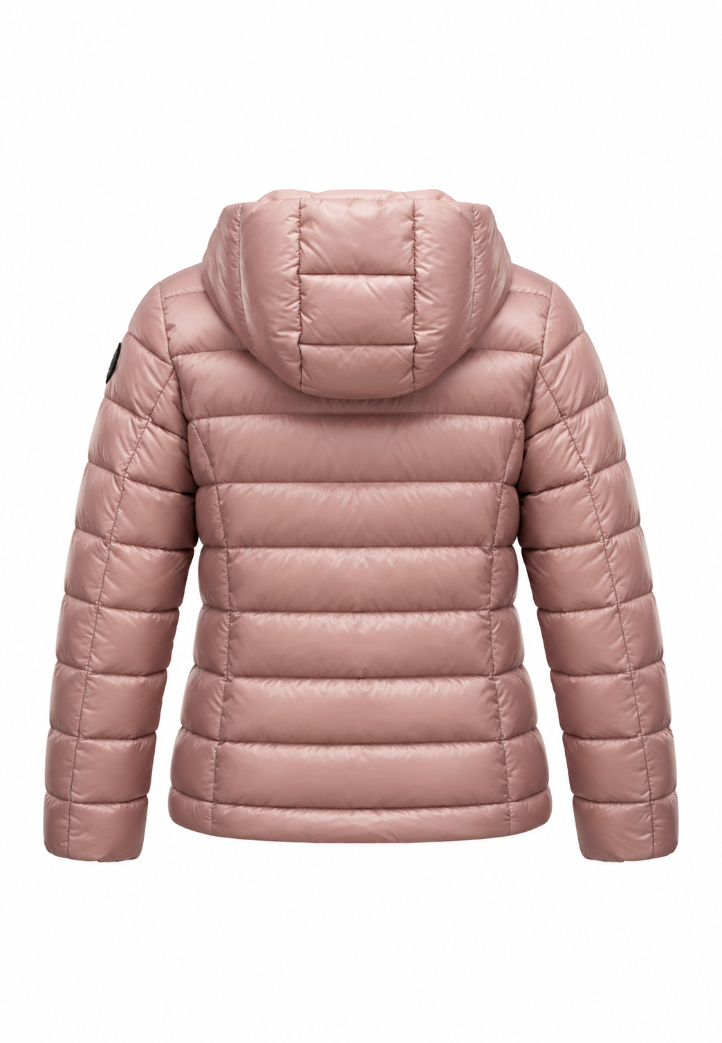 Blauer piumino rosa cipria bambina - retro