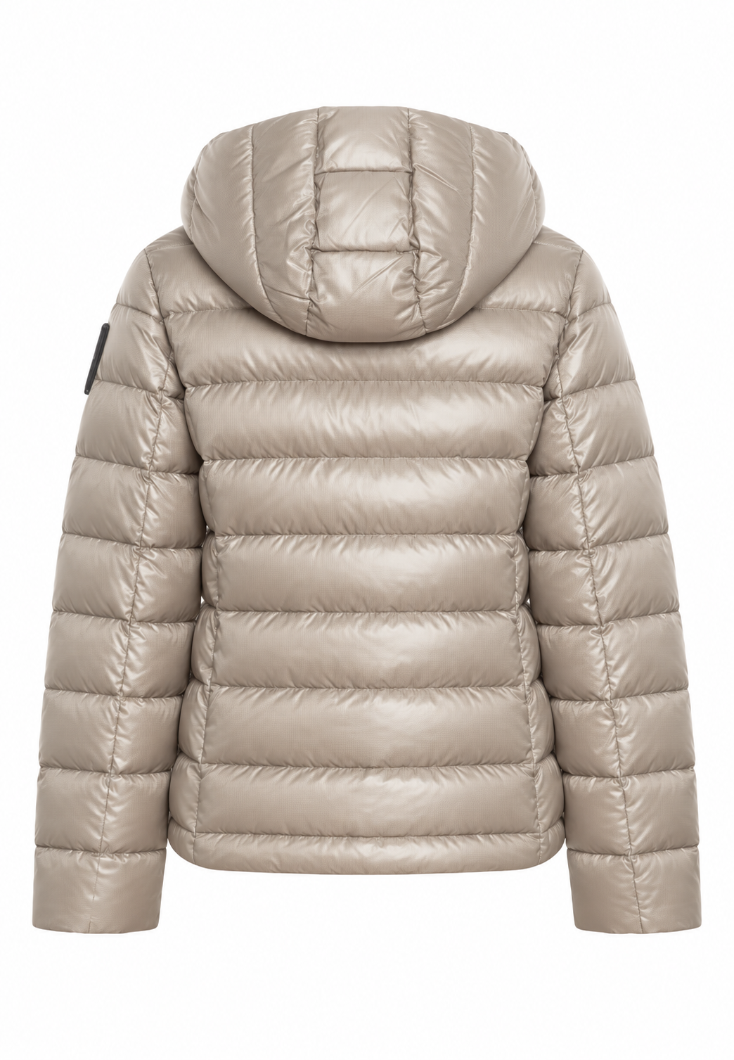 Blauer piumino beige champagne bambina retro