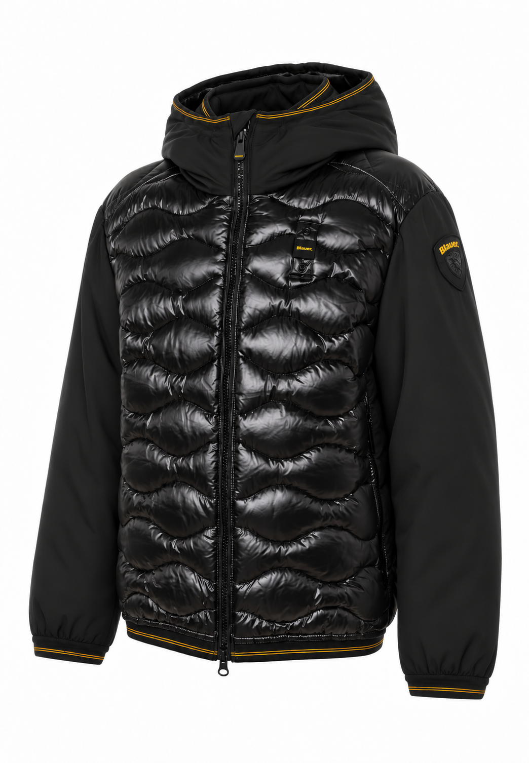 Blauer Butland Junior Giubbotto Ibrido Nero con Cappuccio Bambino