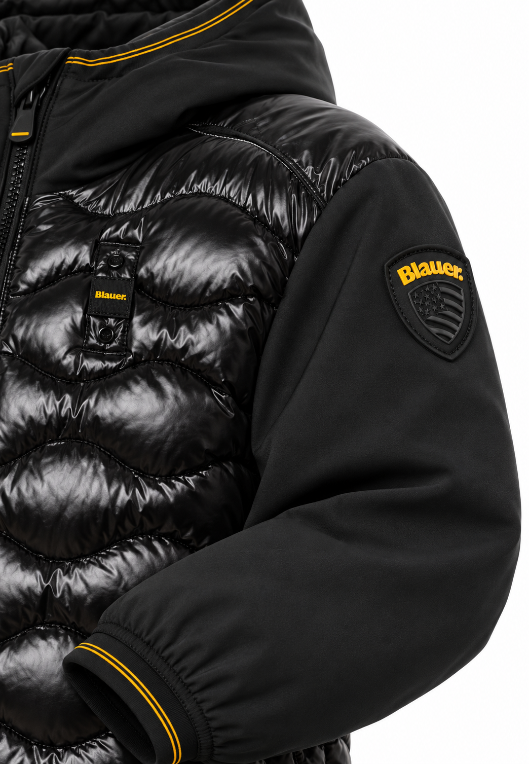 Blauer Butland Junior Giubbotto Ibrido Nero con Cappuccio Bambino