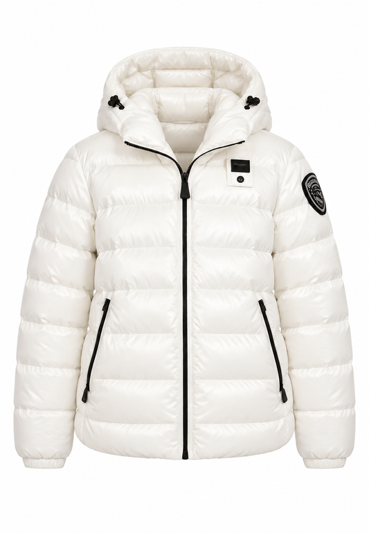 Blauer Caroll Junior piumino bianco bambina fronte