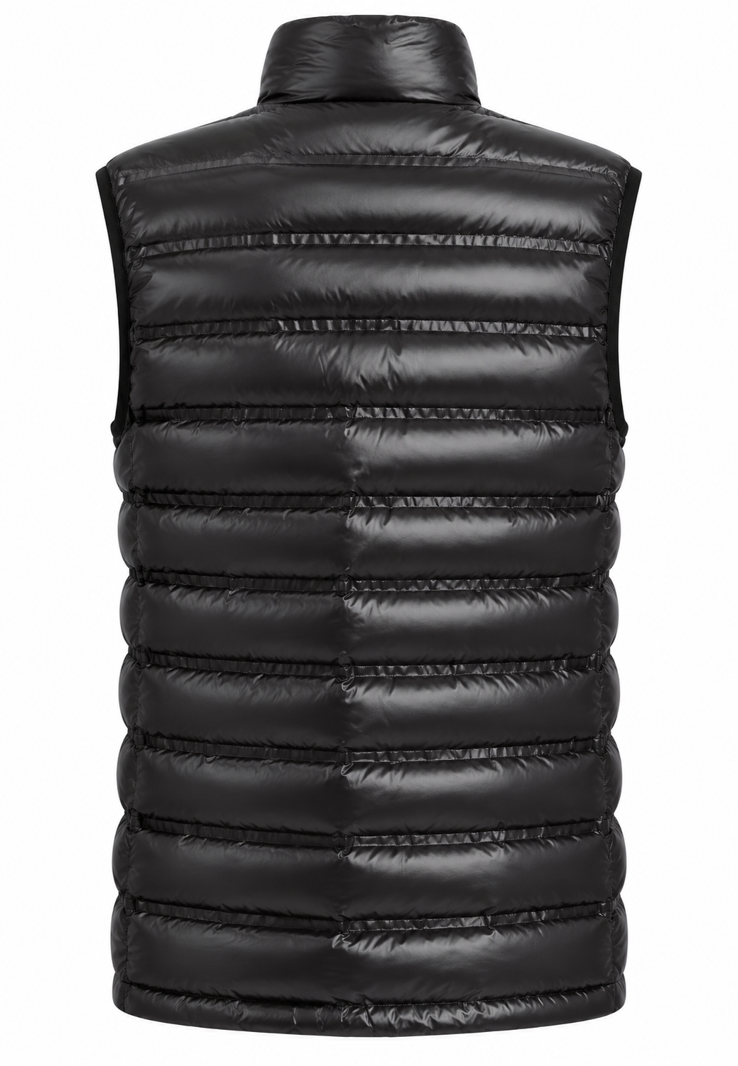 Blauer gilet trapuntato nero lucido bambino retro