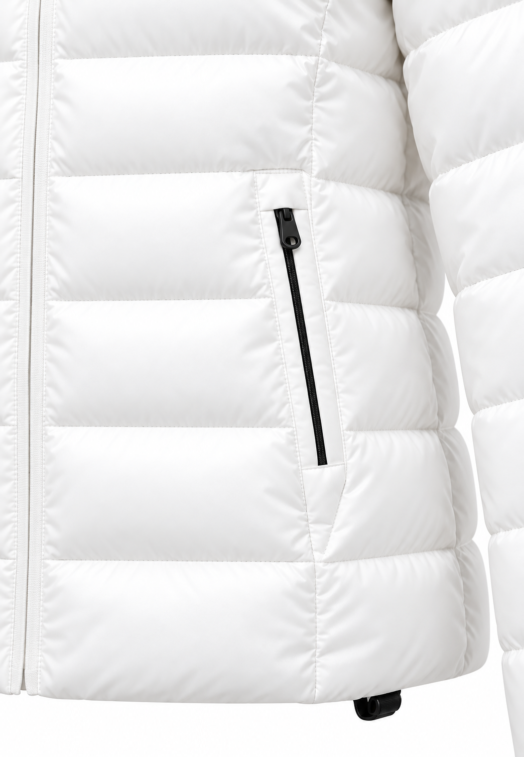 Blauer Ivory Junior piumino bianco bambina tasca