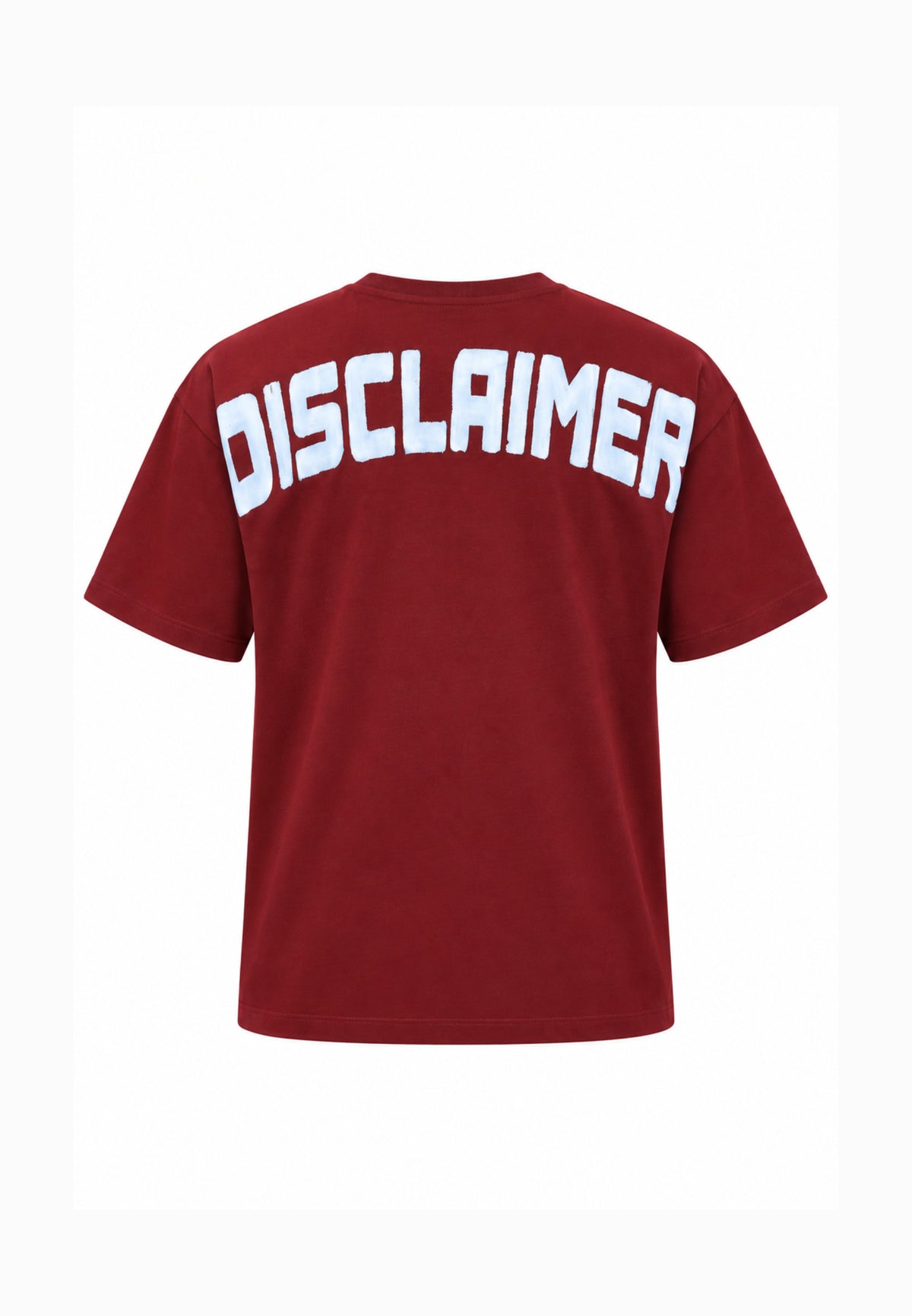 Disclaimer T SHIRT BORDEAUX A MEZZE MANICHE LOGO MAXI RETRO Bambini e ragazzi 26IDK59102.BORDEAUX_