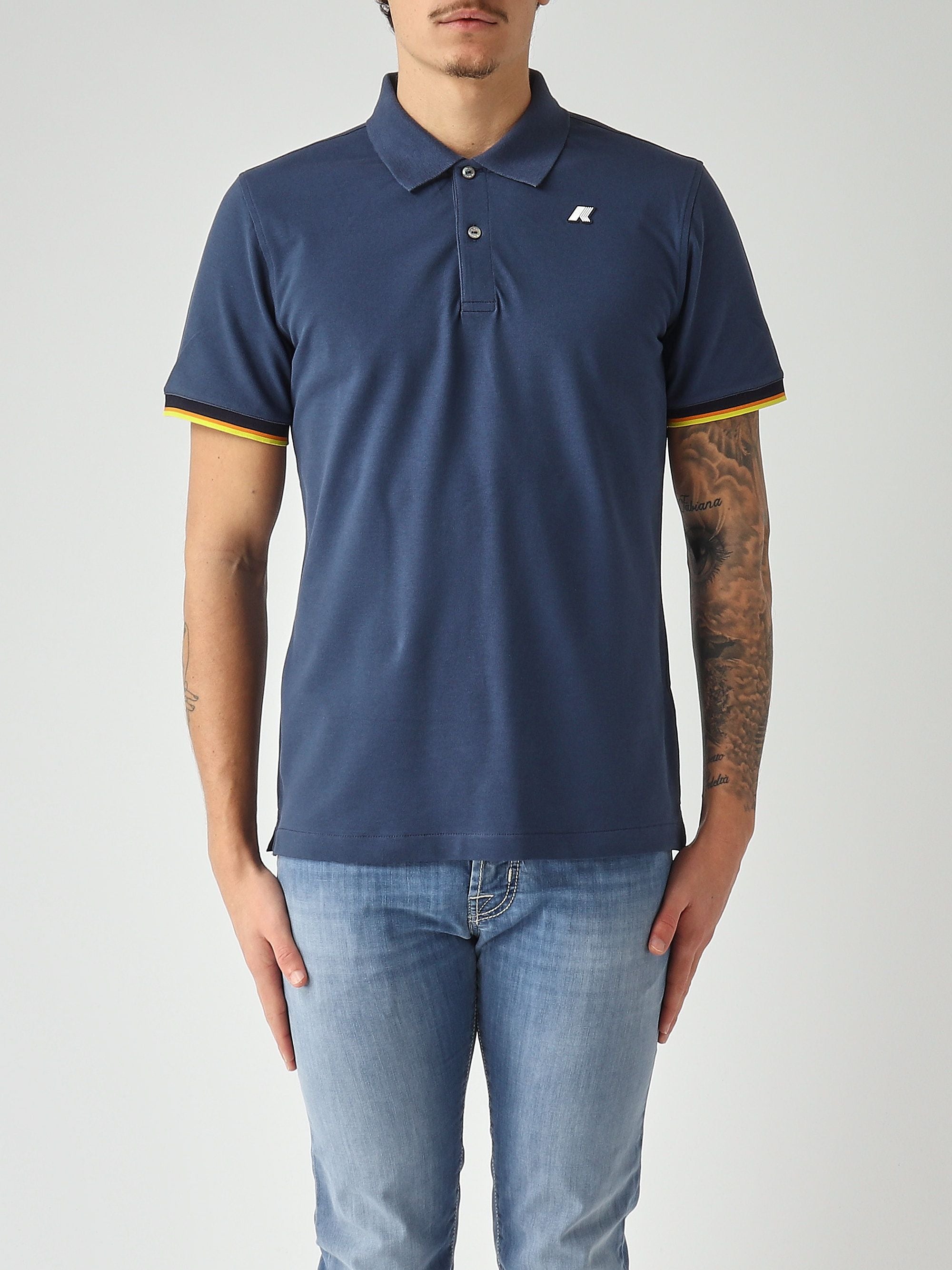 K-Way Polo uomo Vincent in cotone stretch piquè