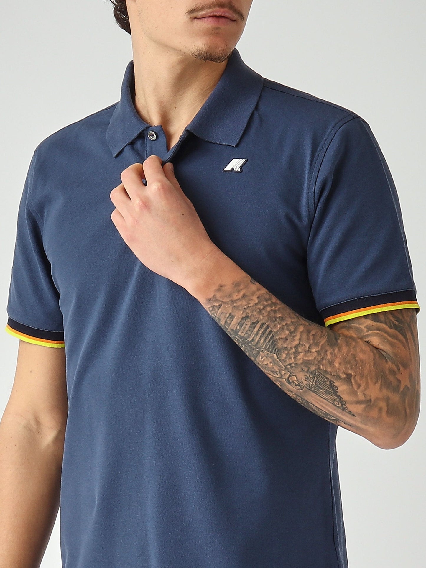 K-Way Polo uomo Vincent in cotone stretch piquè