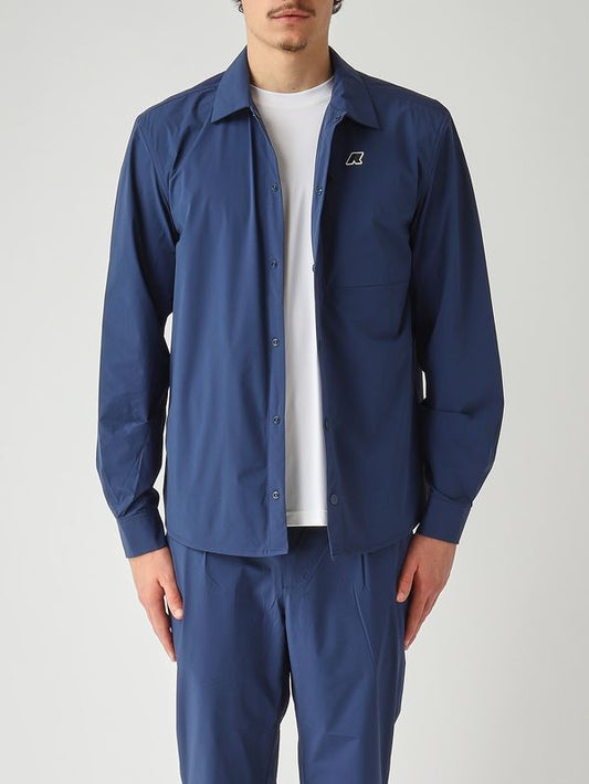K-Way Camicia uomo Recher in tessuto tecnico stretch