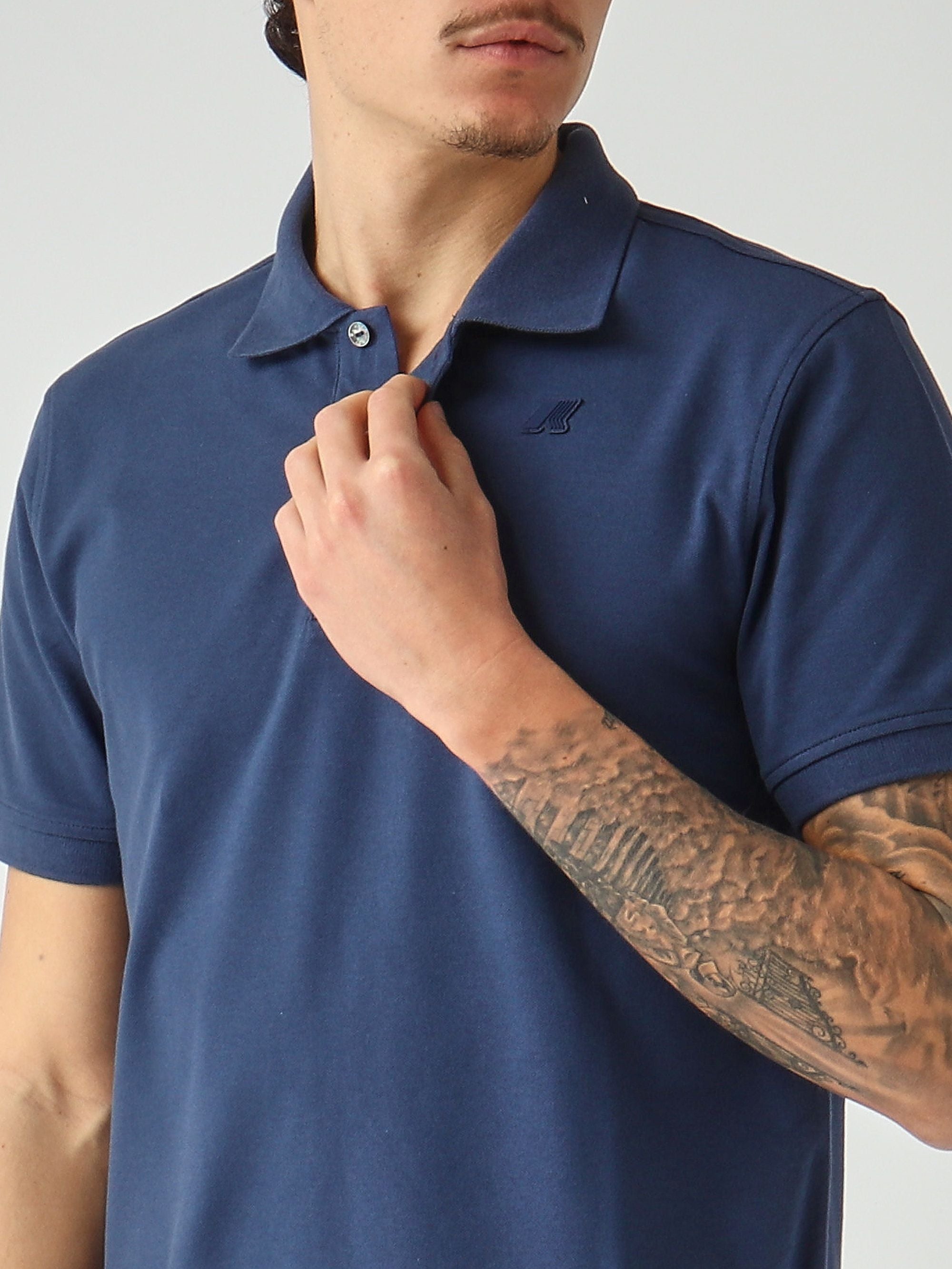 K-Way Polo uomo Amedee in cotone stretch piquè