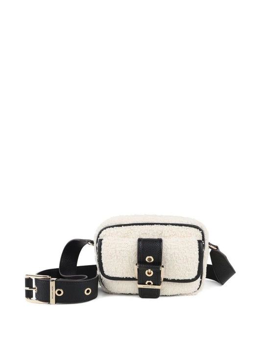 Borsa a spalla per bambina Michael Kors Kids beige con fibbia