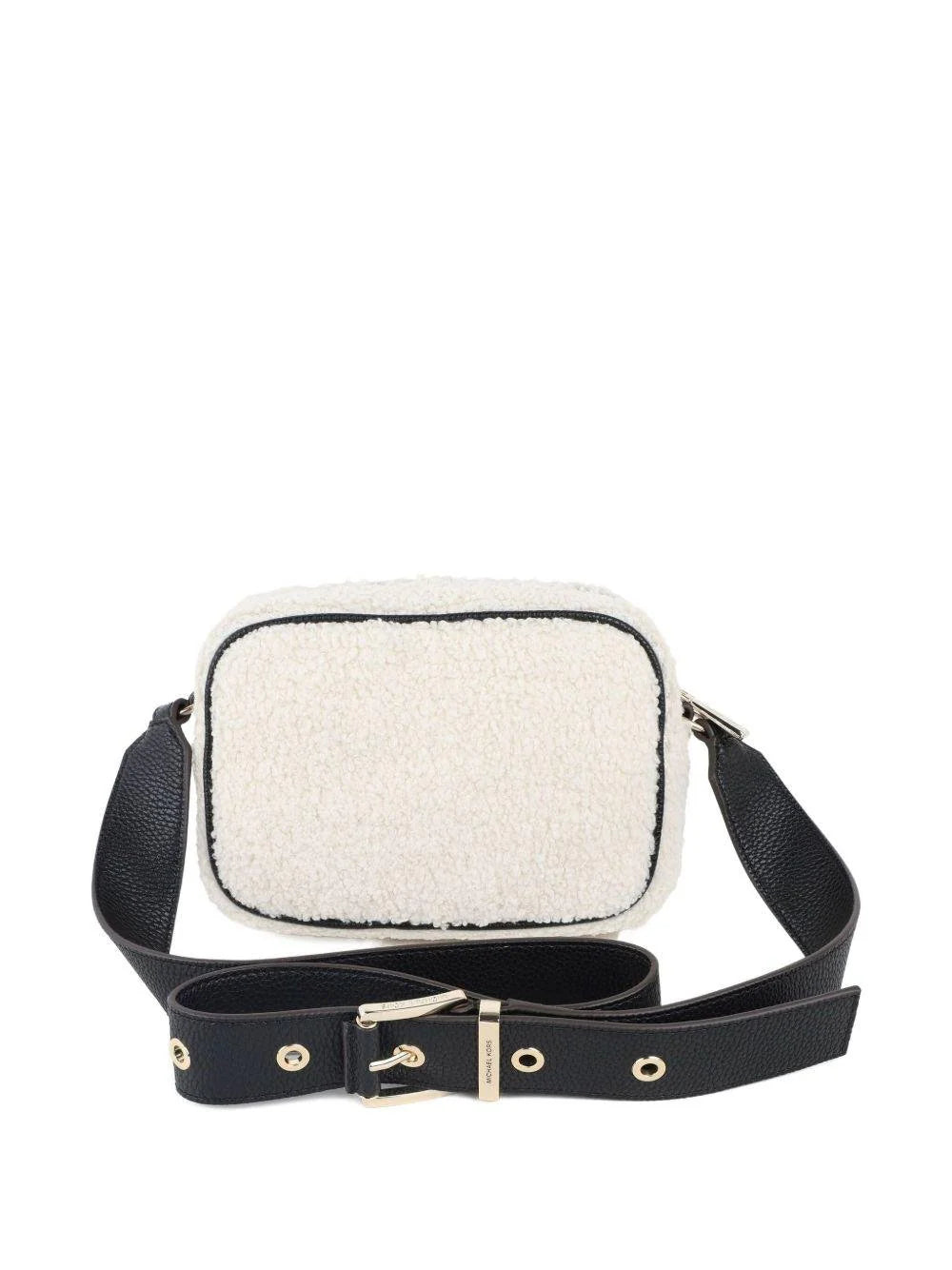 Borsa a spalla per bambina Michael Kors Kids beige con fibbia