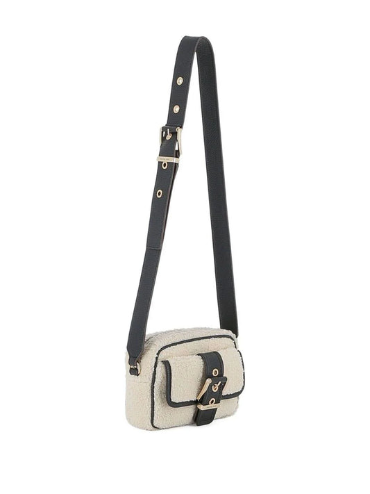 Borsa a spalla per bambina Michael Kors Kids beige con fibbia