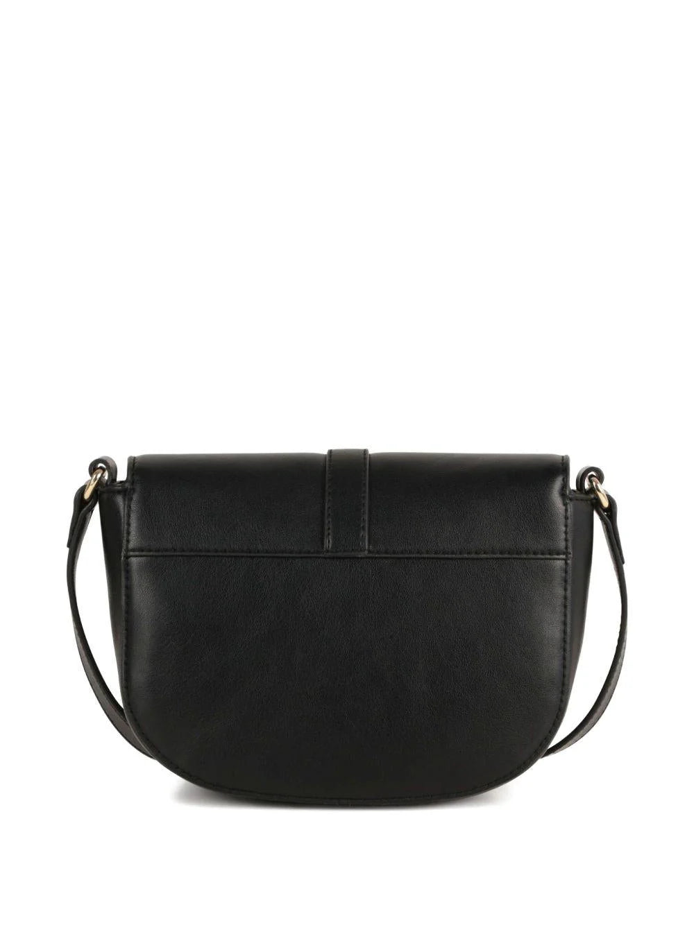 Borsa a spalla per bambina Michael Kors Kids nera con forma a mezza luna