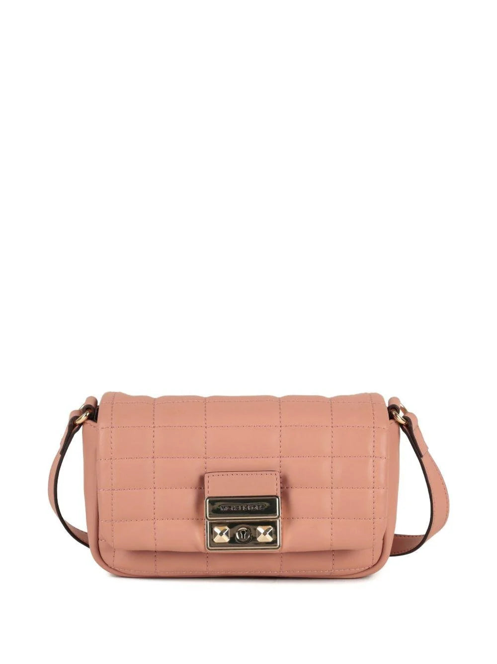 Borsa a spalla per bambina Michael Kors Kids rosa trapuntata con chiusura magnetica