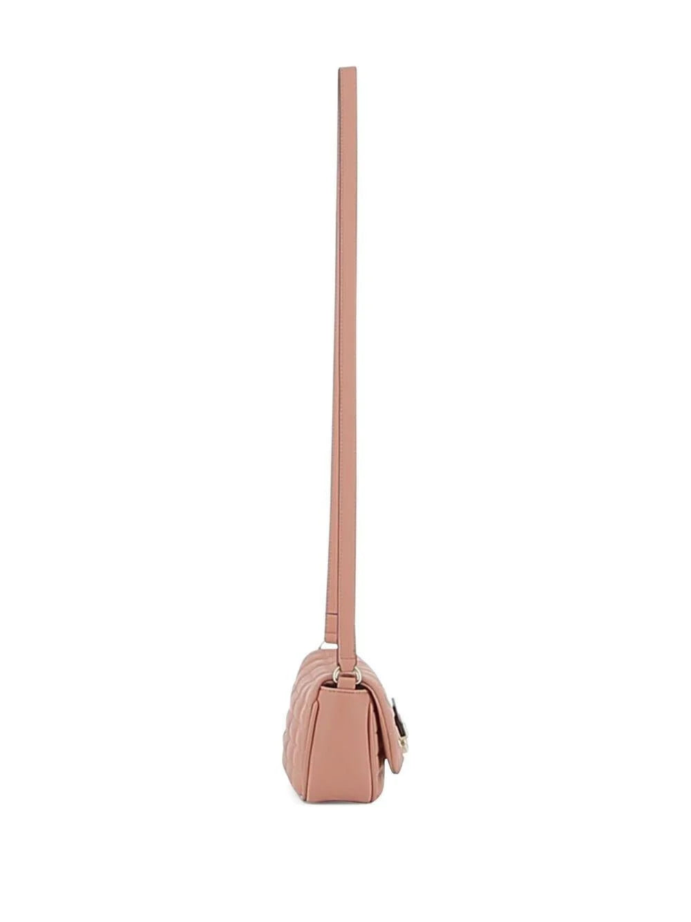 Borsa a spalla per bambina Michael Kors Kids rosa trapuntata con chiusura magnetica