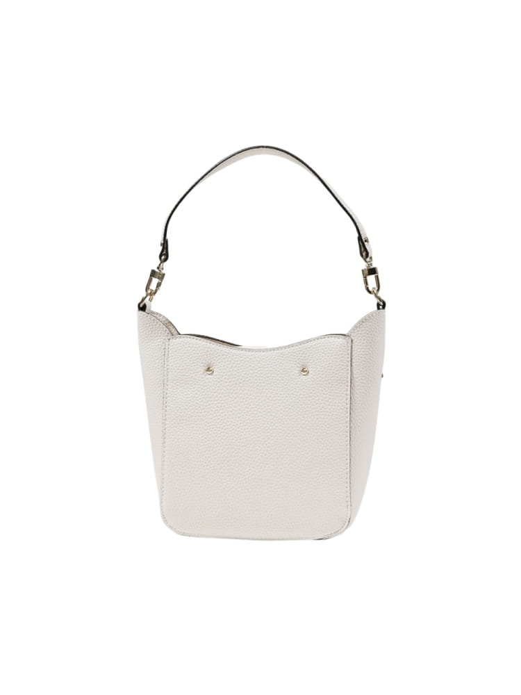 Guess borsa avorio donna a spalla in ecopelle logo sul davanti dettaglio logo