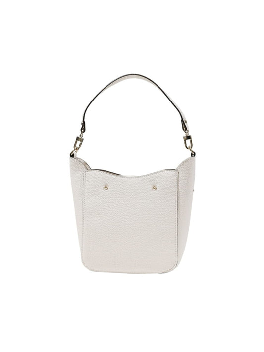 Guess borsa avorio donna a spalla in ecopelle logo sul davanti