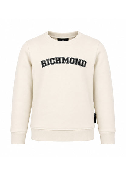 John Richmond felpa beige girocollo CON LOGO COLLEGE Bambini e ragazzi rba26175fe.beige_
