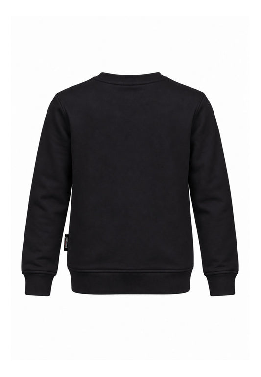 JUST CAVALLI felpa NERA GIROCOLLO CON logo borchie Bambine e ragazze jba26158fe.ne_