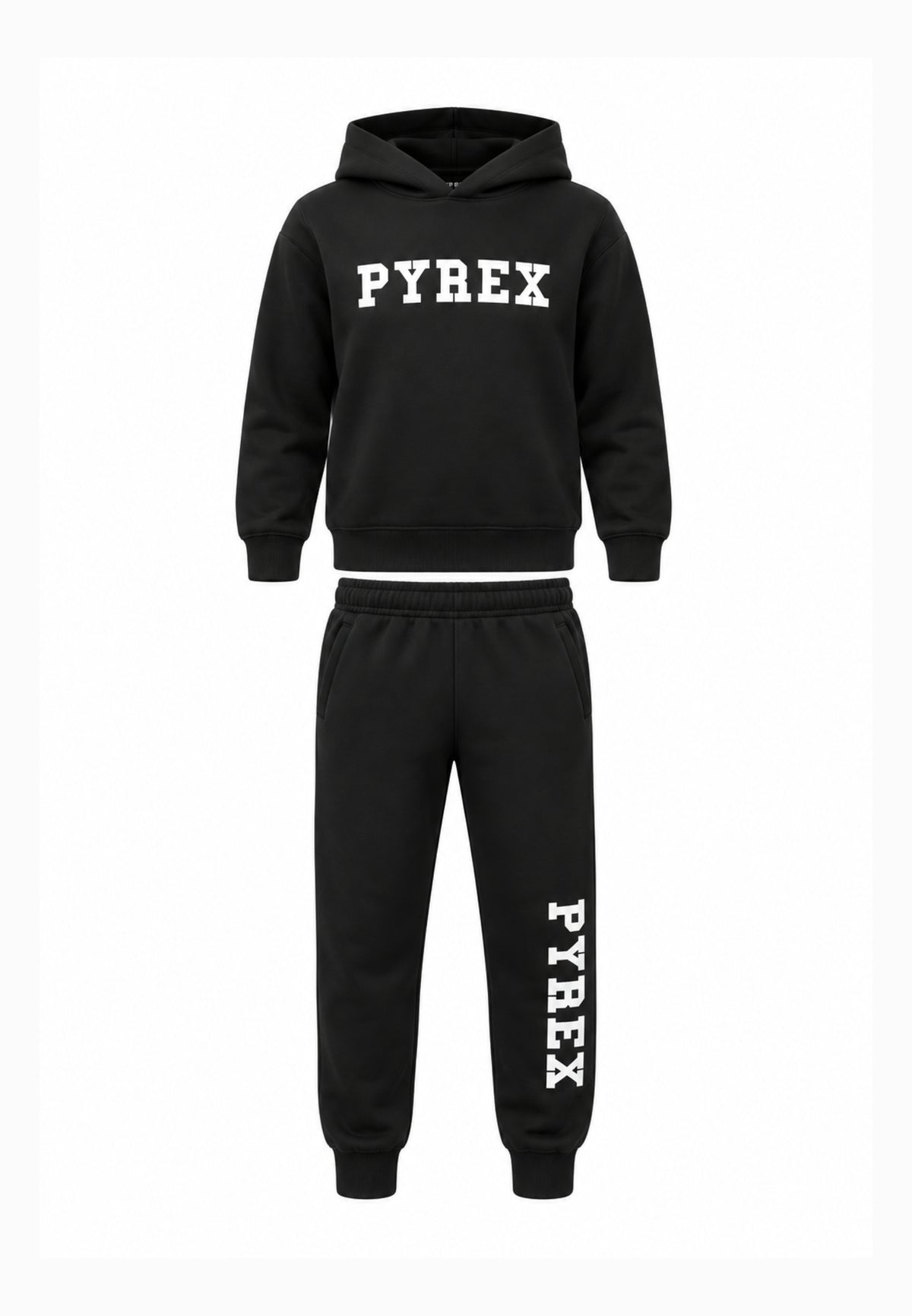 Pyrex COMPLETO NERO CON FELPA CON CAPPUCCIO Bambini e ragazzi 26IPK46200.NE_