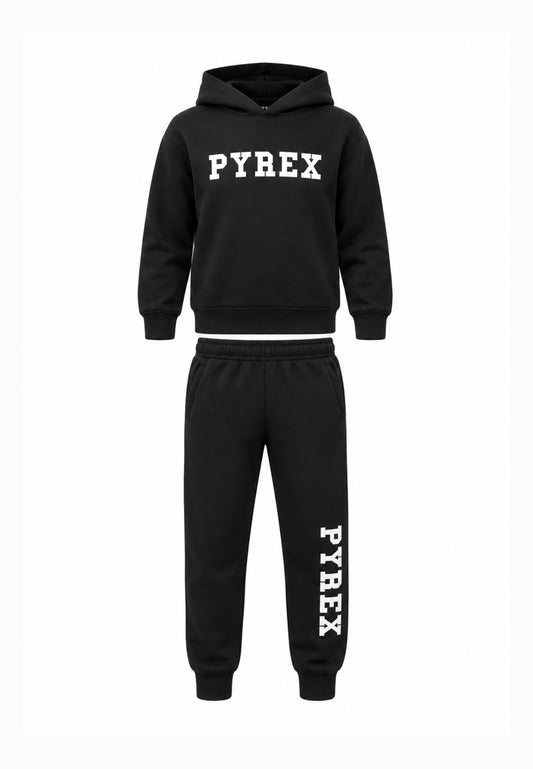 Pyrex COMPLETO NERO CON FELPA CON CAPPUCCIO Bambini e ragazzi 26IPK46200.NE_