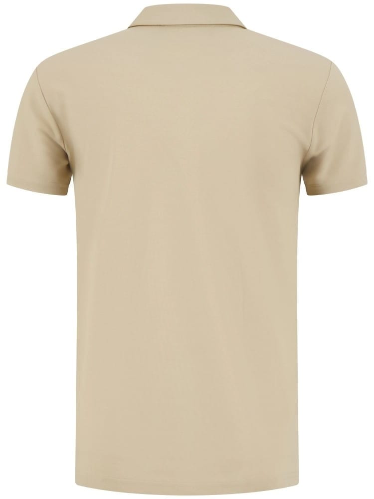 Peuterey polo beige uomo logo sul petto
