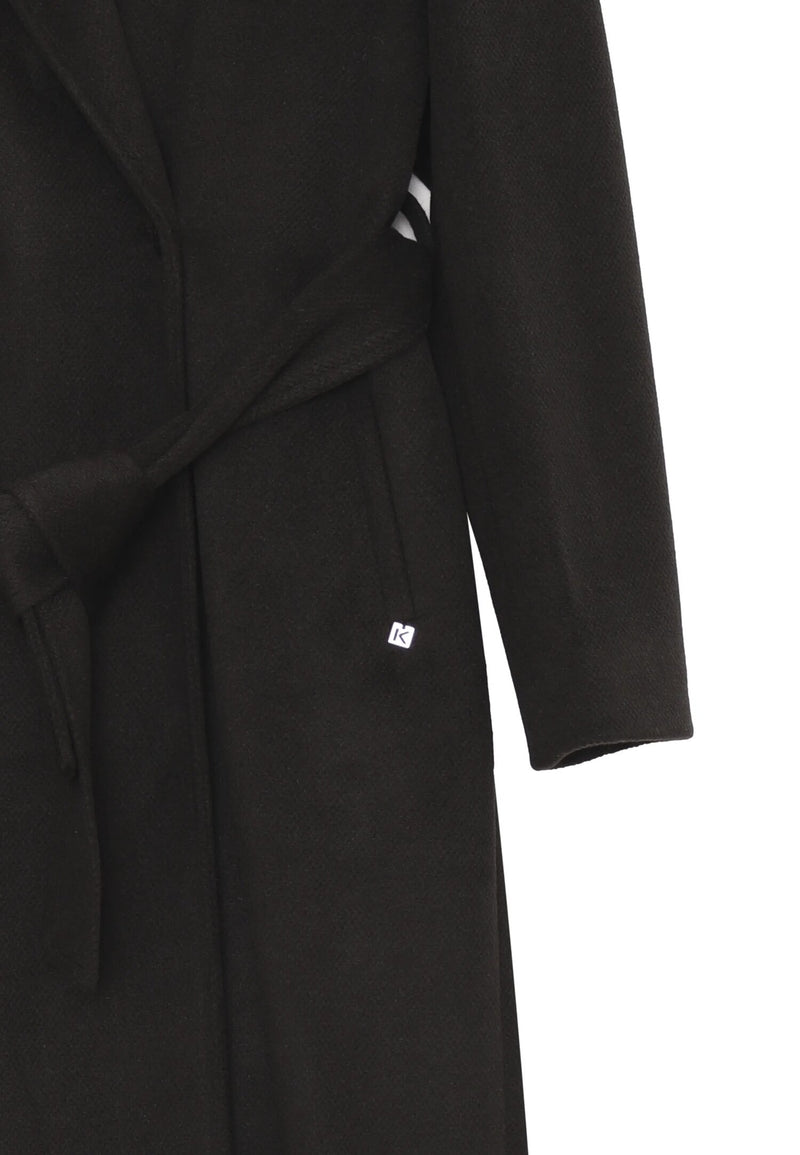Kocca cappotto nero bambina e ragazza con cappuccio elegante - NERO | CammarataMode
