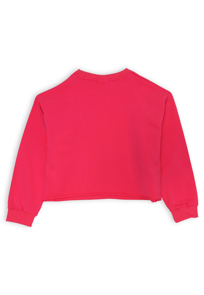Fuchsia complete Dimensione Danza girl's crop sweatshirt and cargo pants - FUCHSIA | CammarataMode