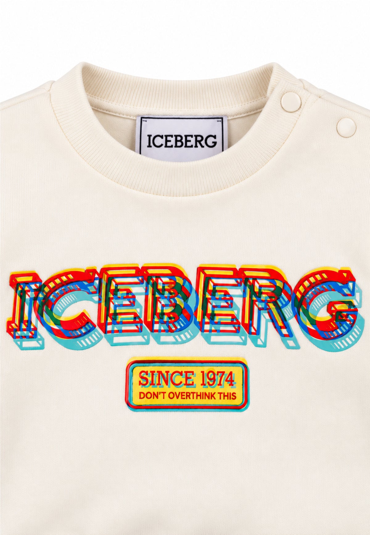 ICEBERGS COMPLETO PANNA CON LOGO GLITCH CENTRALE Bambini e ragazzi CFICE7301B.PANNA_