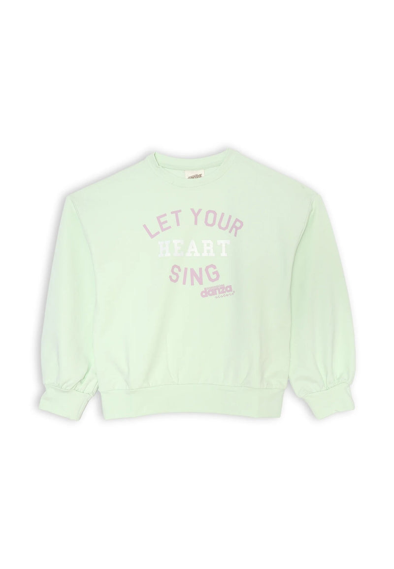 Size Dance Complete Sweatshirt and Pants Girl Green Pistachio - Spring - PISTACHIO GREEN | CammarataMode
