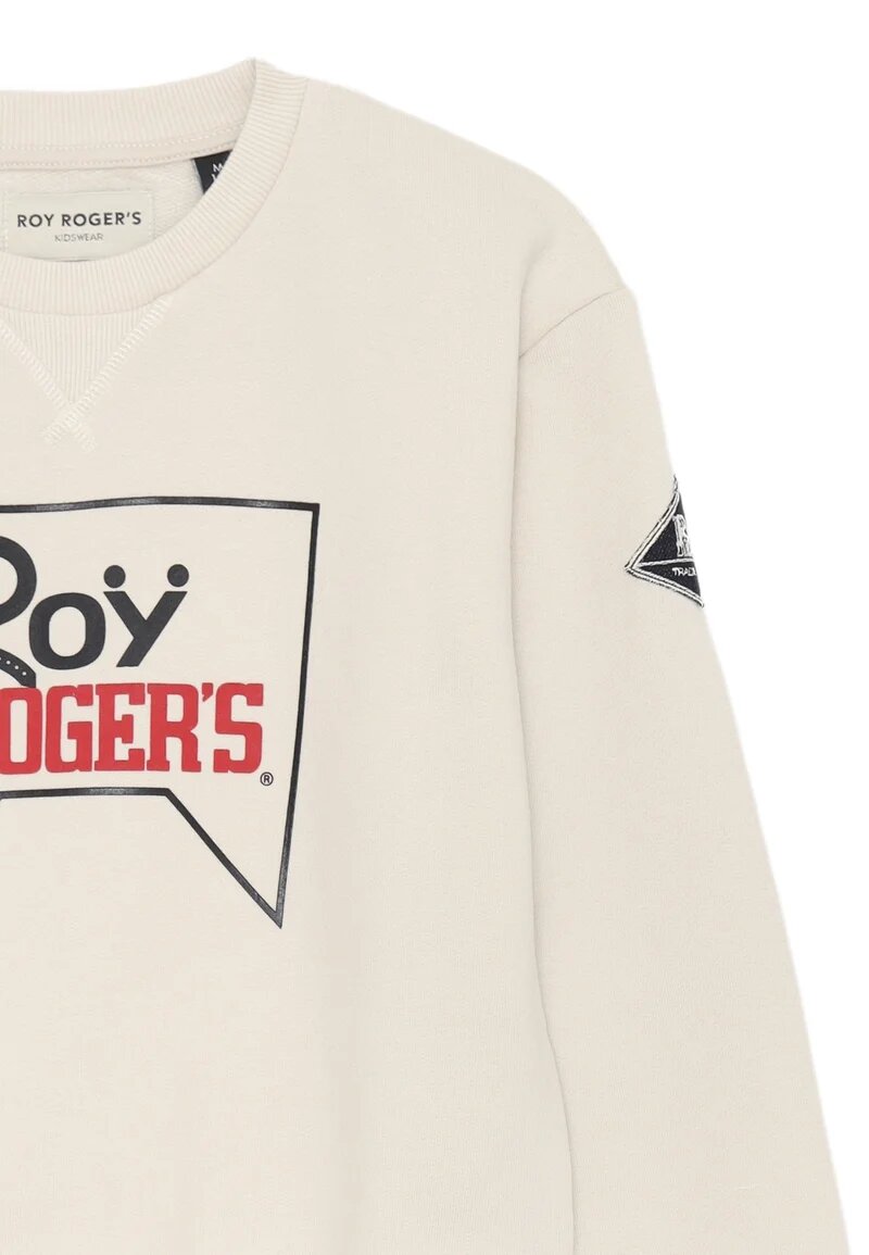 Roy Rogers Felpa bambino – Beige Cotone 100% con Logo