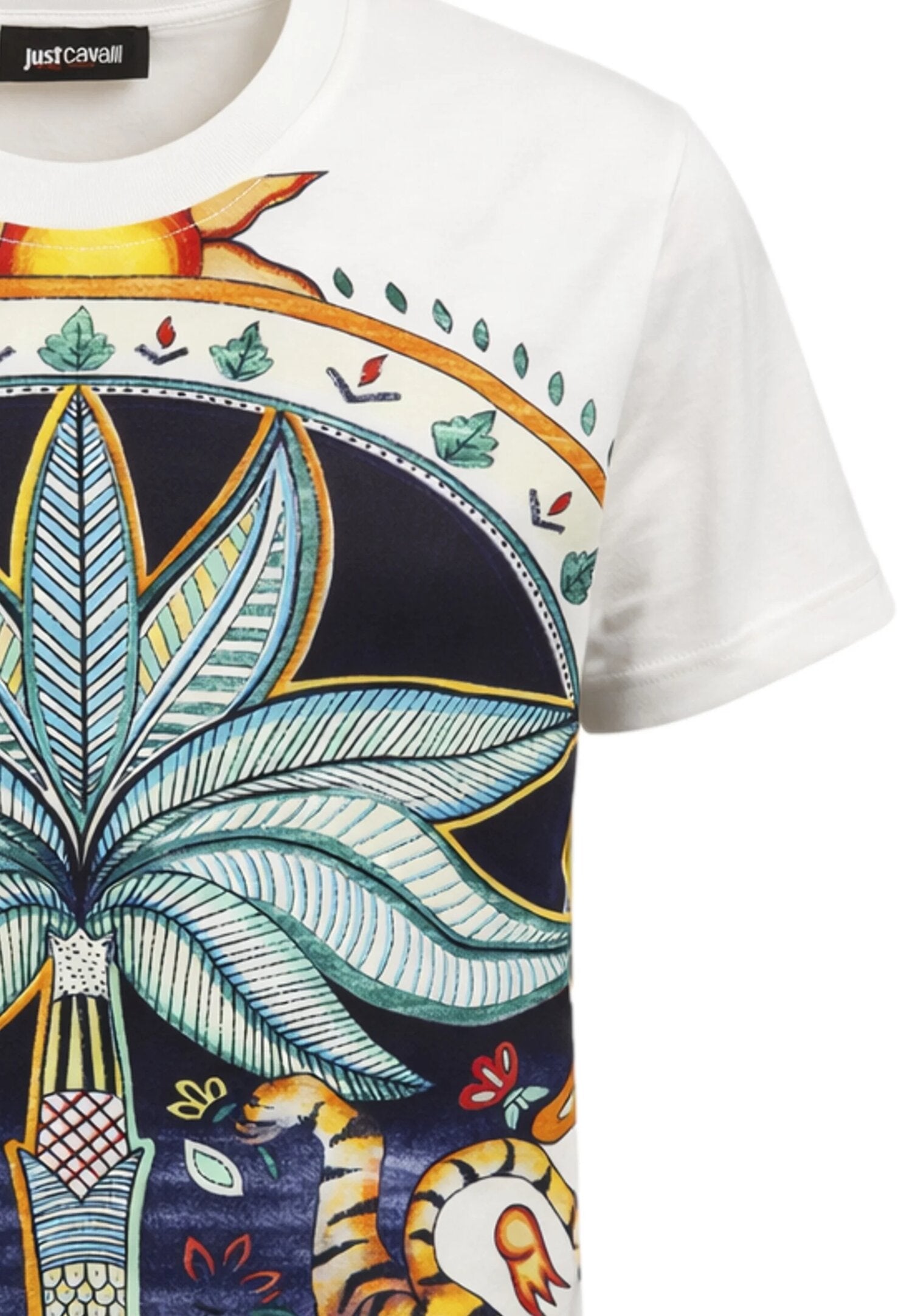 Just Cavalli t-Shirt Junior Bianca Stampa Fantasia Bambino JBP26077TS_