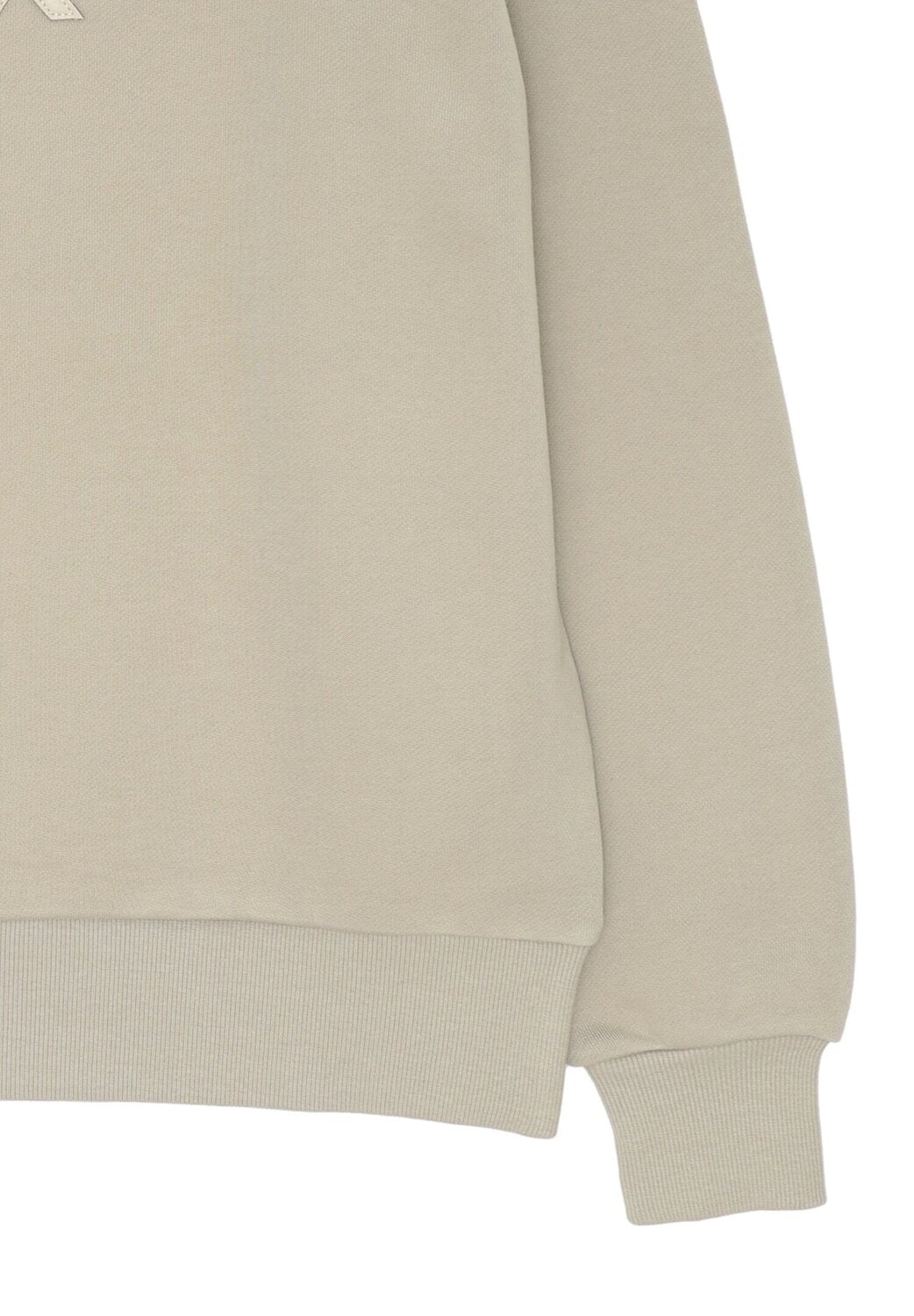 John Richmond felpa uomo girocollo beige cotone logo tono su tono | CammarataMode