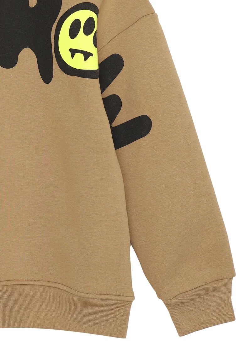 Barrow Felpa Beige Bambino In Cotone Con Cappuccio | Invernale AI 25 | CammarataMode