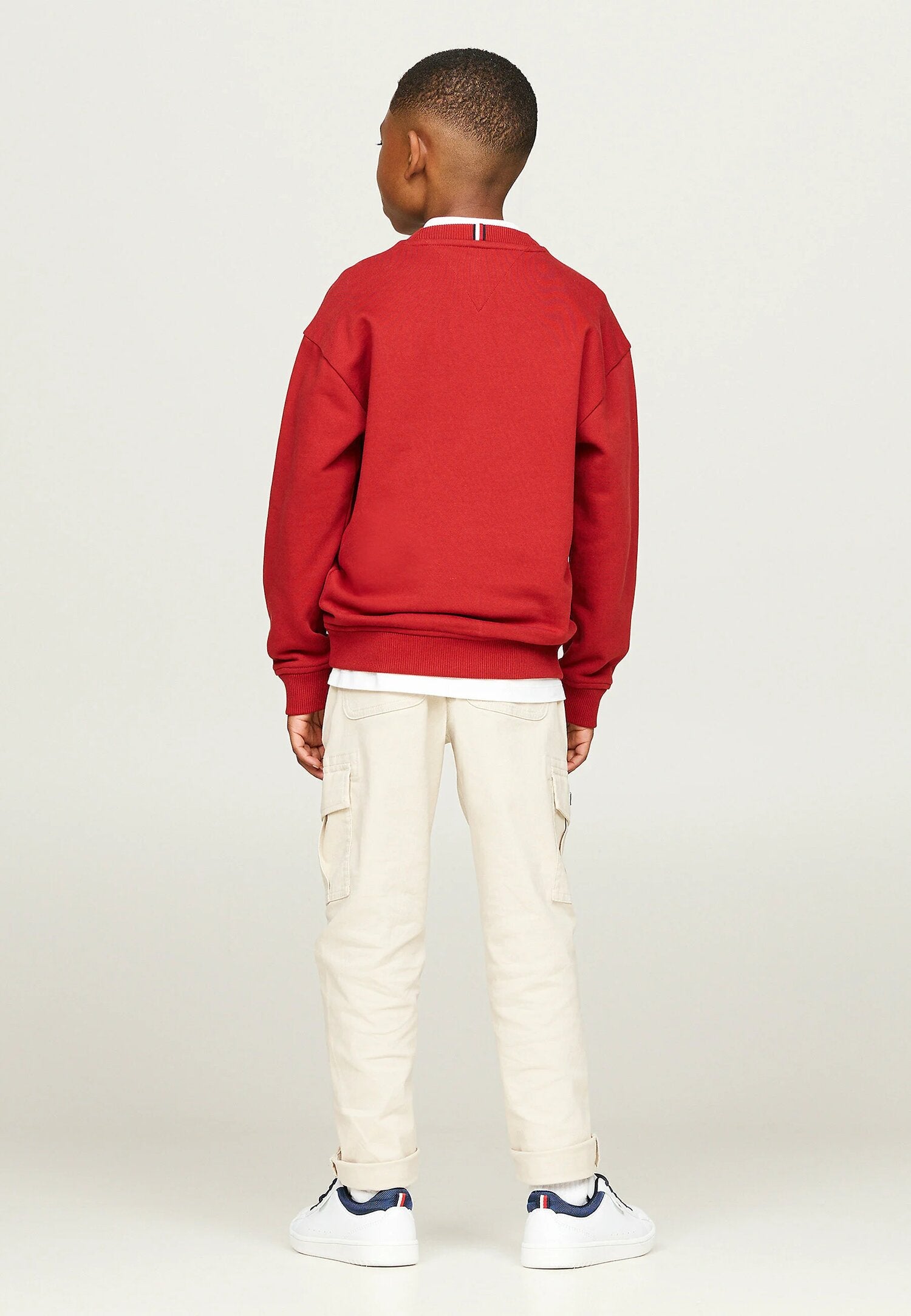 Tommy Hilfiger Felpa Bordò Bambino 8-16 Anni - Stile Classico e Confortevole