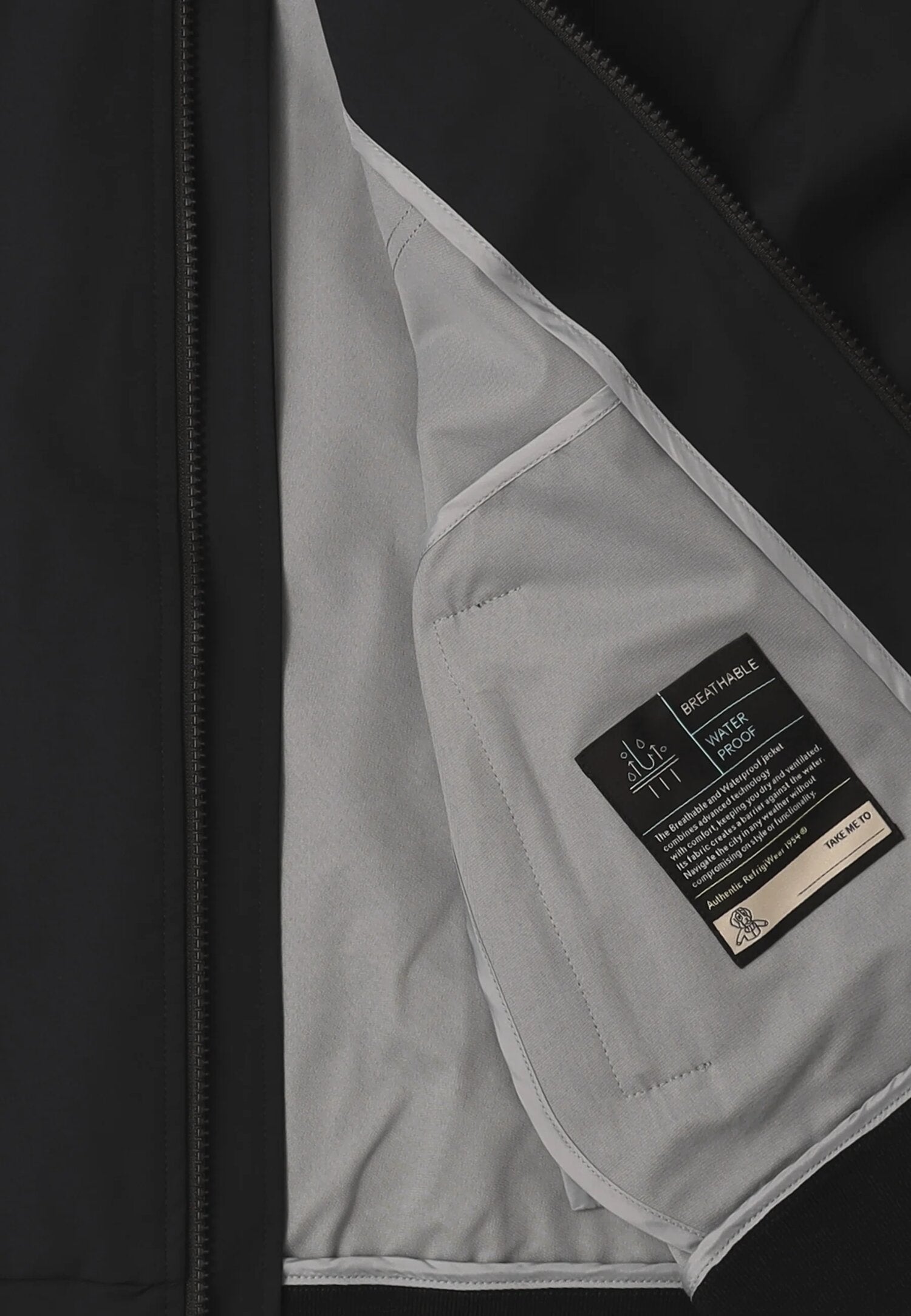 Refrigiwear Giubbotto Leggero Blu Bambino Collo Alto R1562CS26_