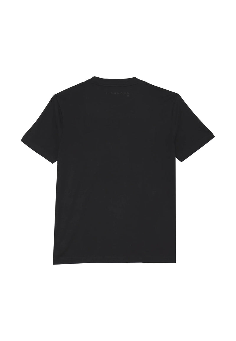 JOHN RICHMOND – T-Shirt Uomo Basic in Cotone – Black - NERO | CammarataMode